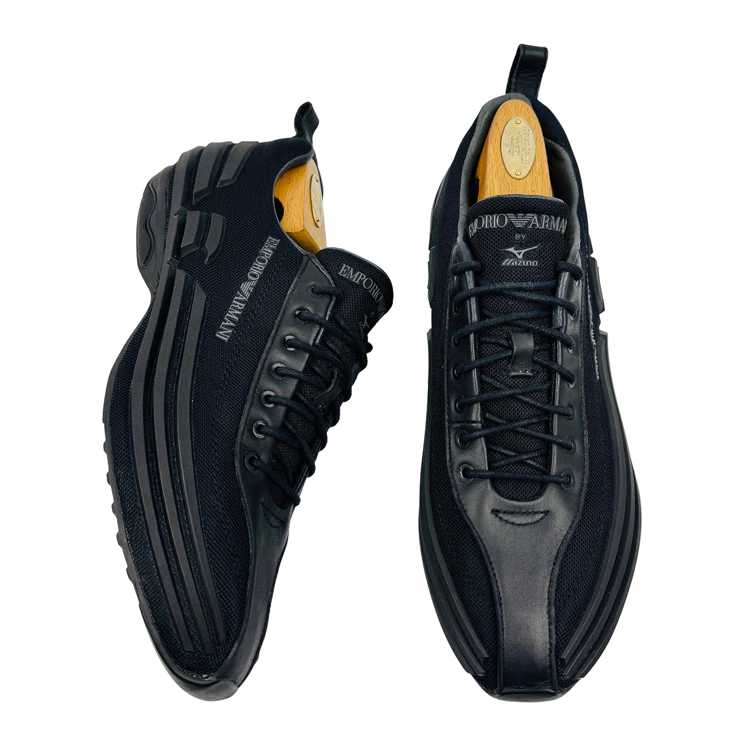 Emporio Armani X Mizuno Black Shoes (Size 43/43.5)