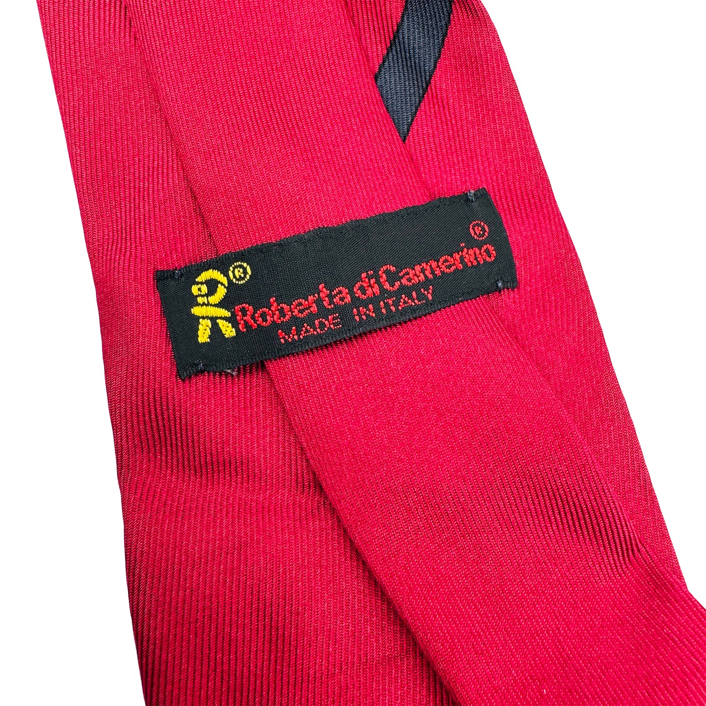 Roberta Di Camerino Red Embroidered Tie (Size Regular)