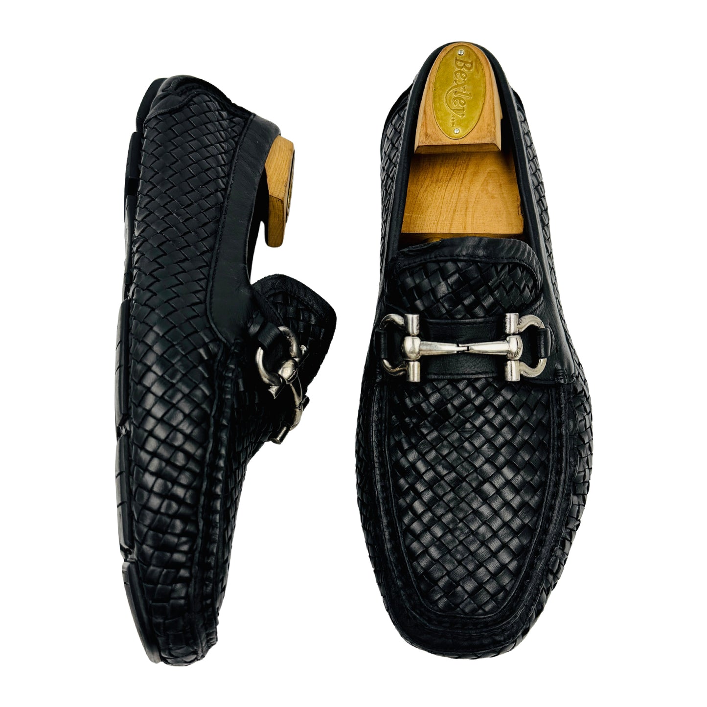 Salvatore Ferragamo Parigi Woven Leather Loafers (Size 41)
