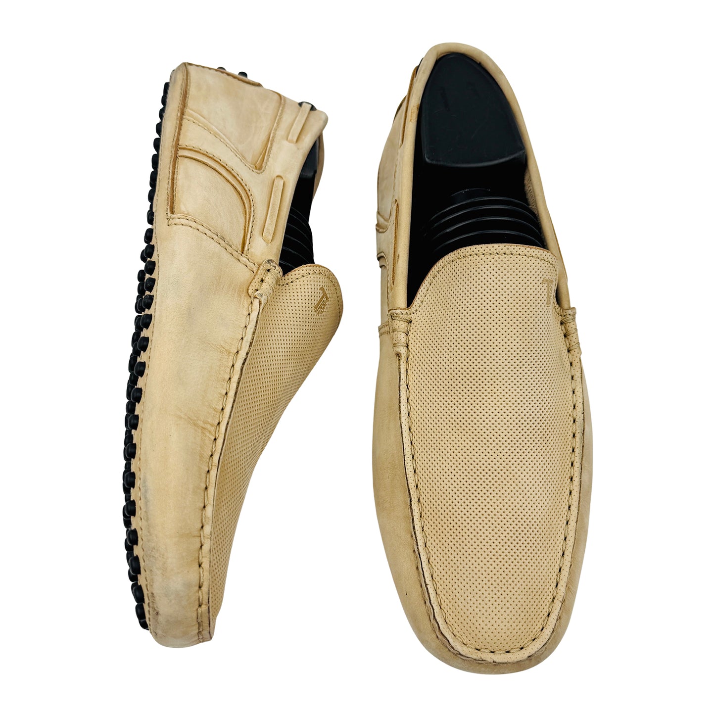 Tods Men's Gommino Driving Beige Loafers (Size 41/41.5)