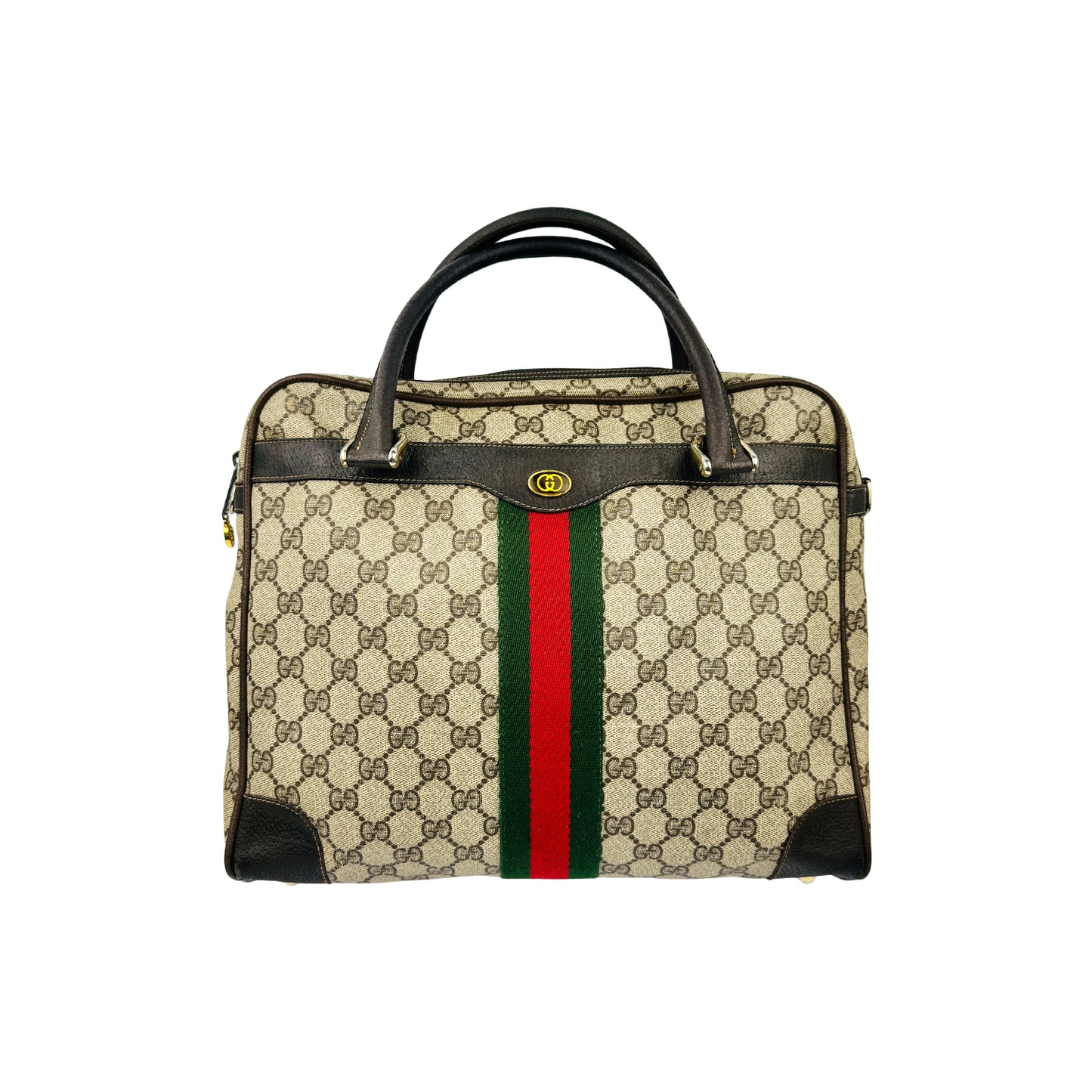 Gucci GG Supreme 'Sherry Line' Beige Canvas Bag