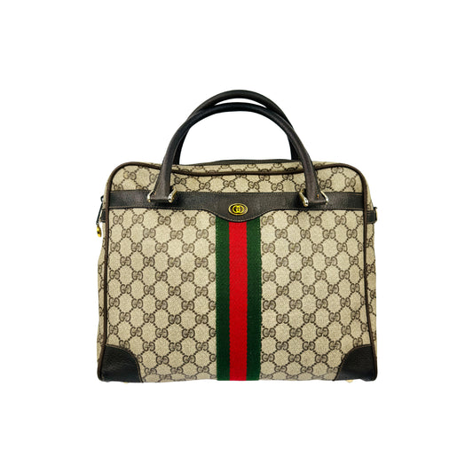 Gucci GG Supreme 'Sherry Line' Beige Canvas Bag