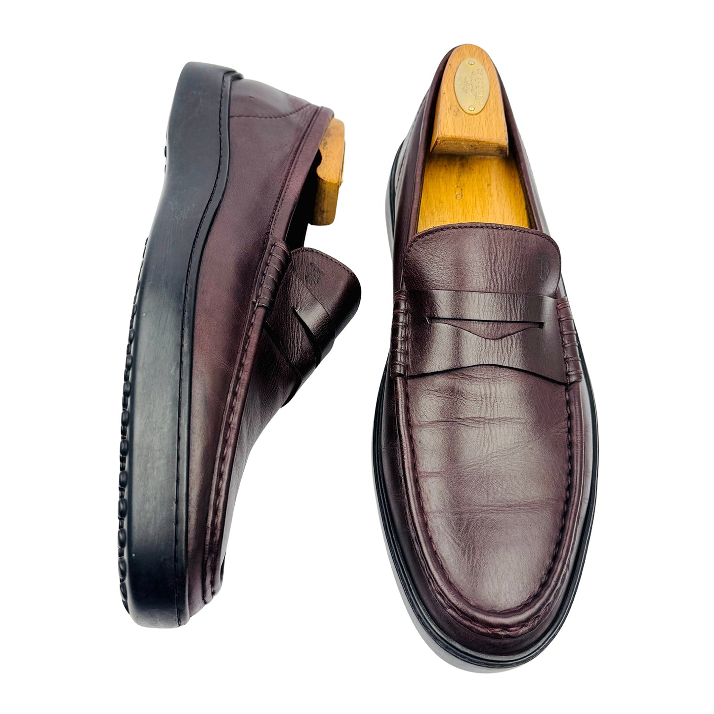 Tod's Men's Brown Leather Penny Loafers (Size 43/43.5)