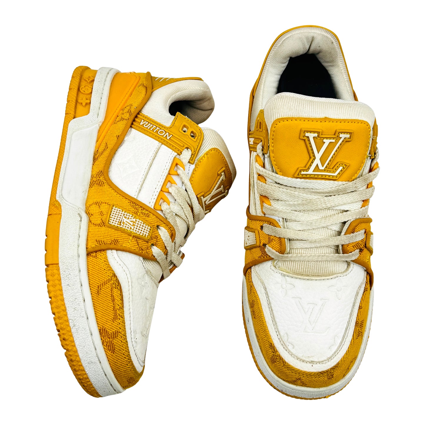 Louis Vuitton Trainer 'Yellow Monogram' Shoes (Size 40/40.5) - 1A9JHB