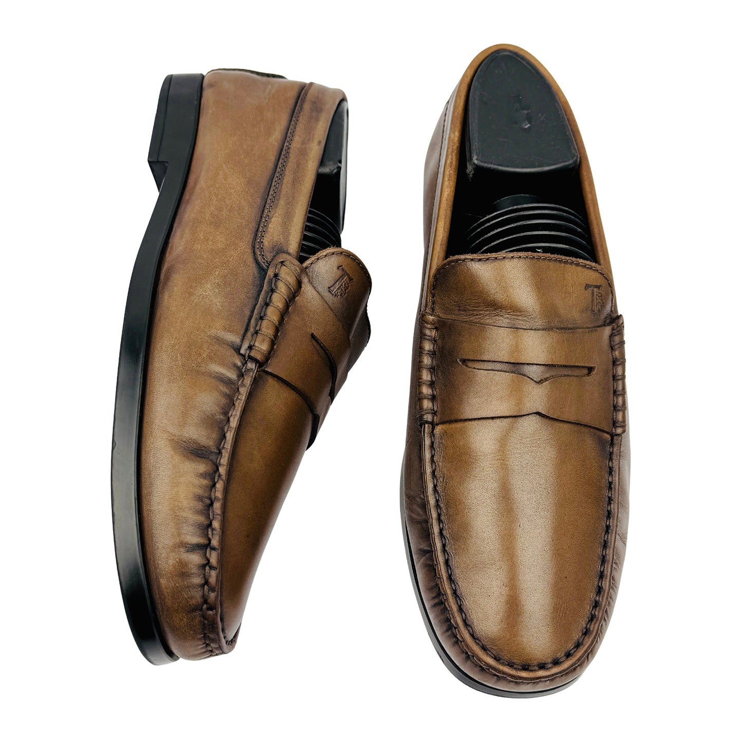 Tod's Gommino Brown Leather Penny Loafers (Size 40/40.5)