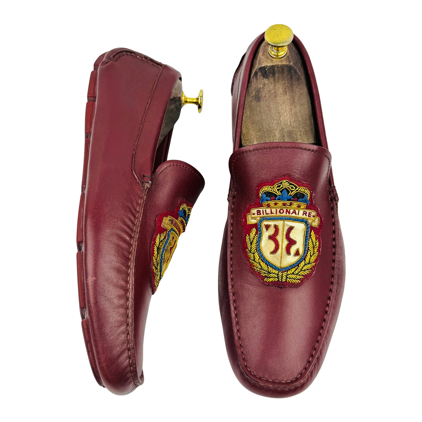 Billionaire Men's Italian Couture Crest Loafers (Size 42.5)