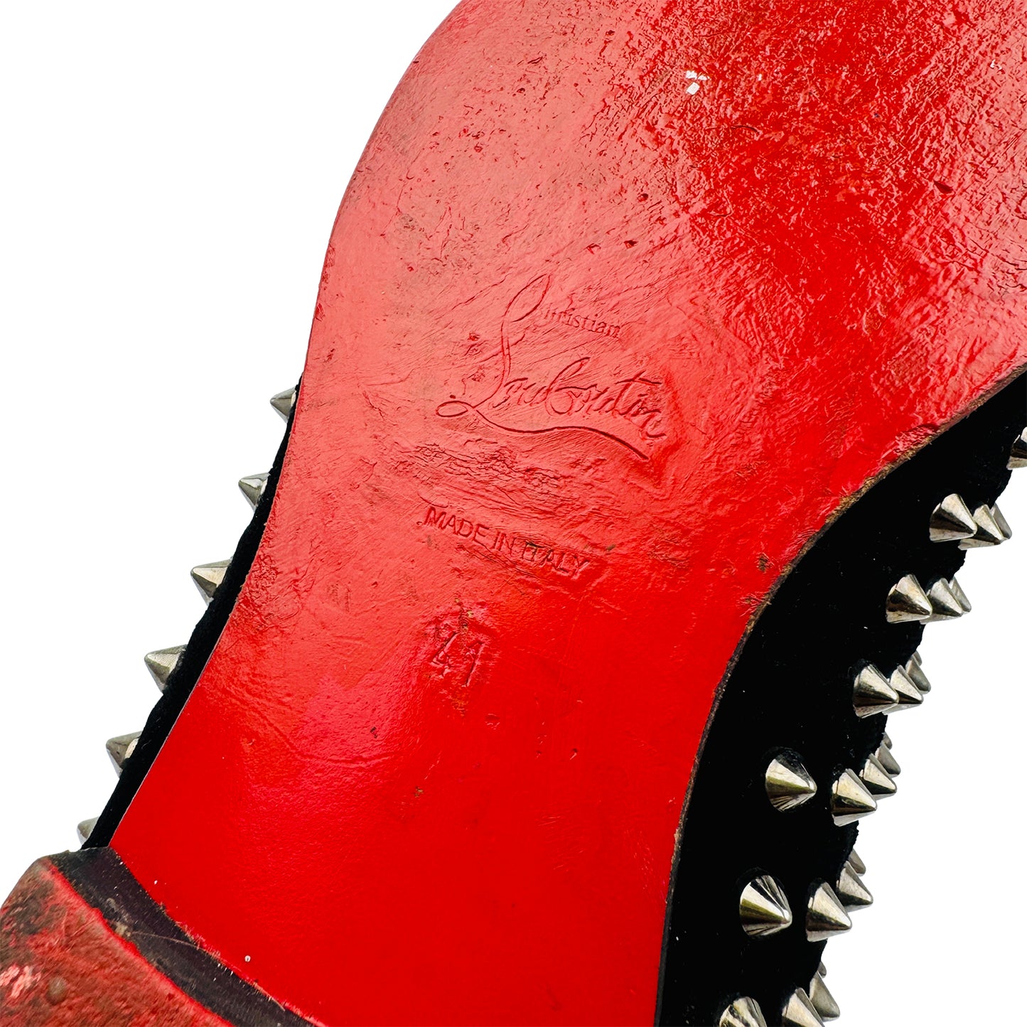 Christian Louboutin Dandelion Spiked Loafers (Size 42)
