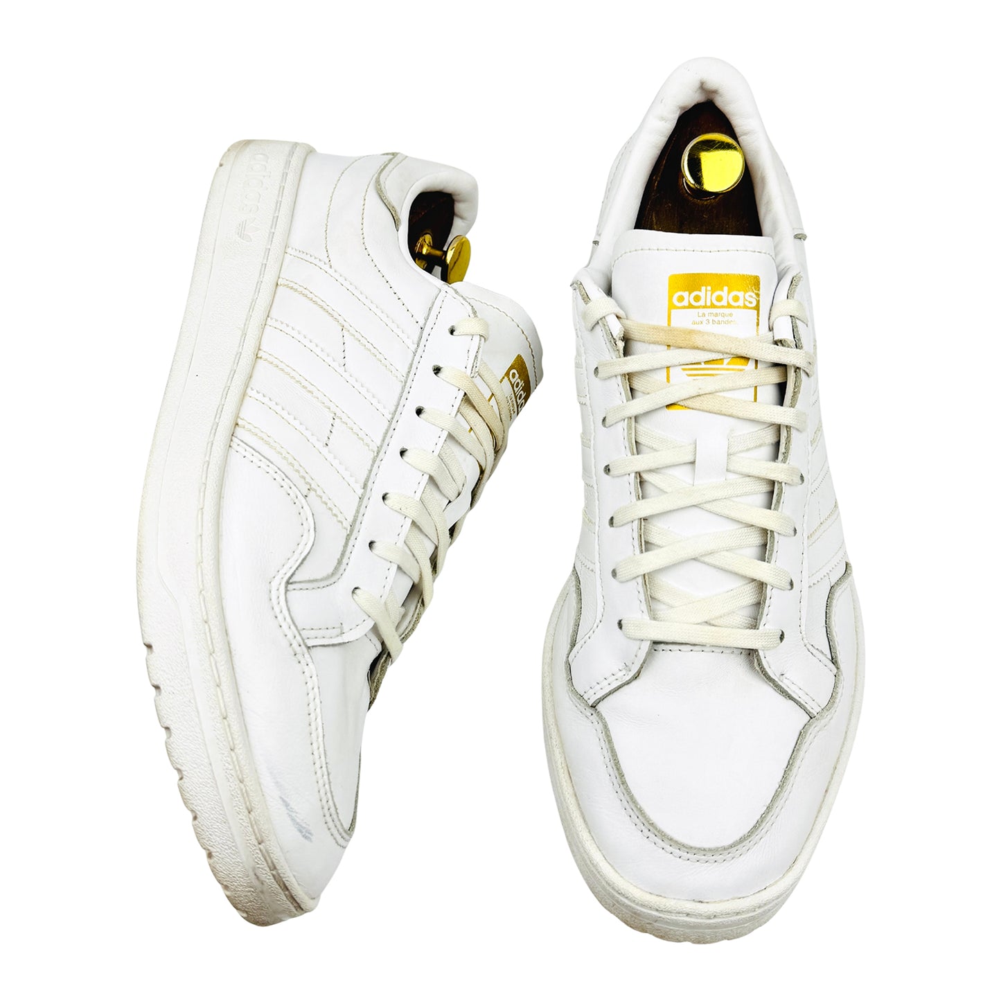 Adidas Team Court 'Cloud White' Sneakers (Size 45.5) - EF6049