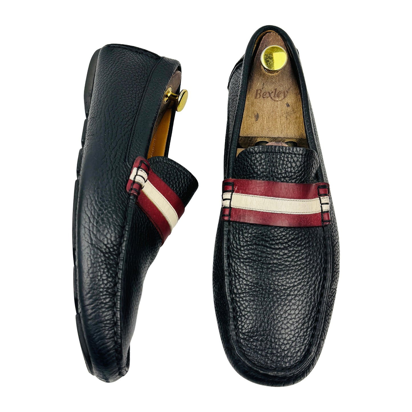 Bally Men's Black Leather Driving Loafers (Size 43.5)