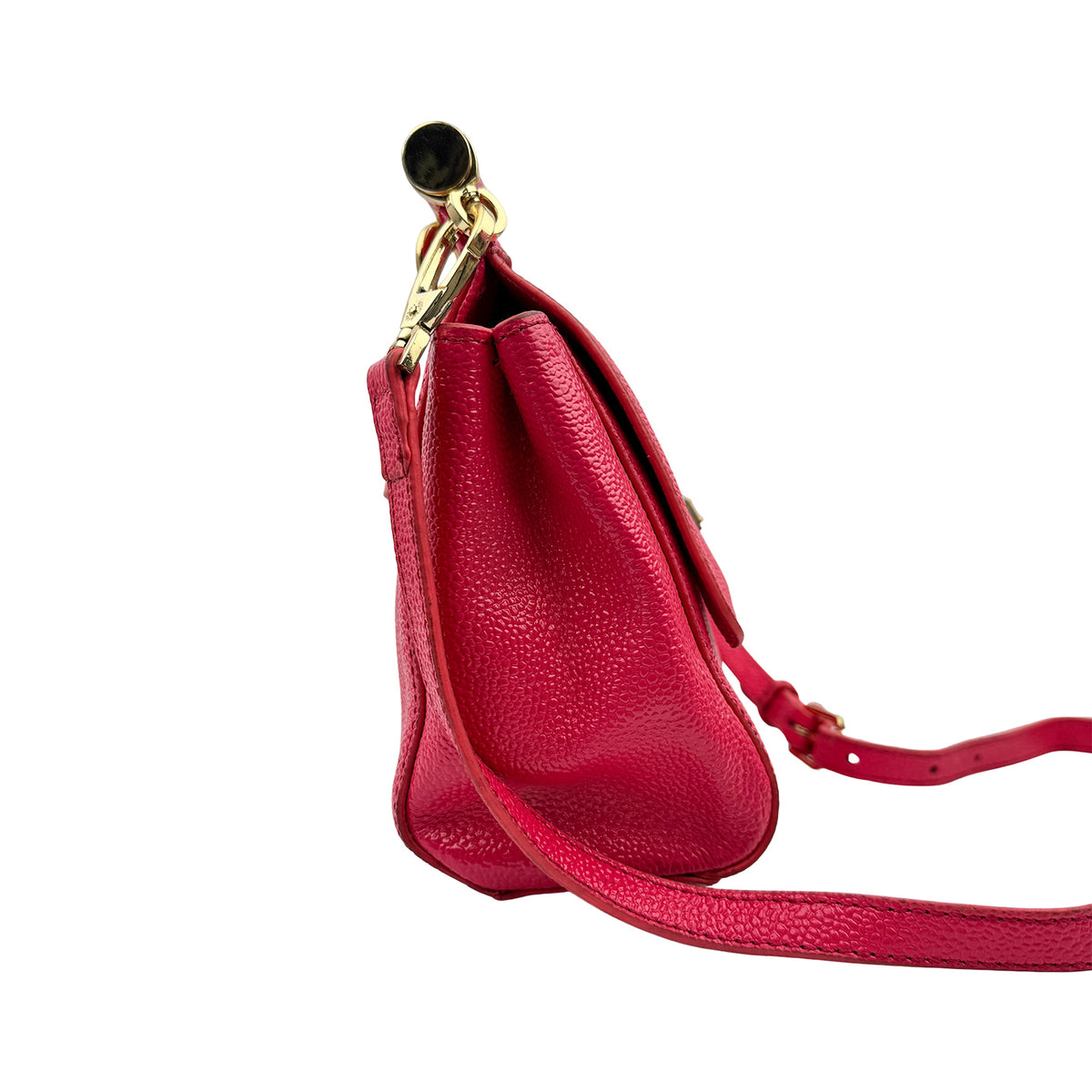 Dolce & Gabbana Sicily 'Fuchsia Pink' Leather Handbag