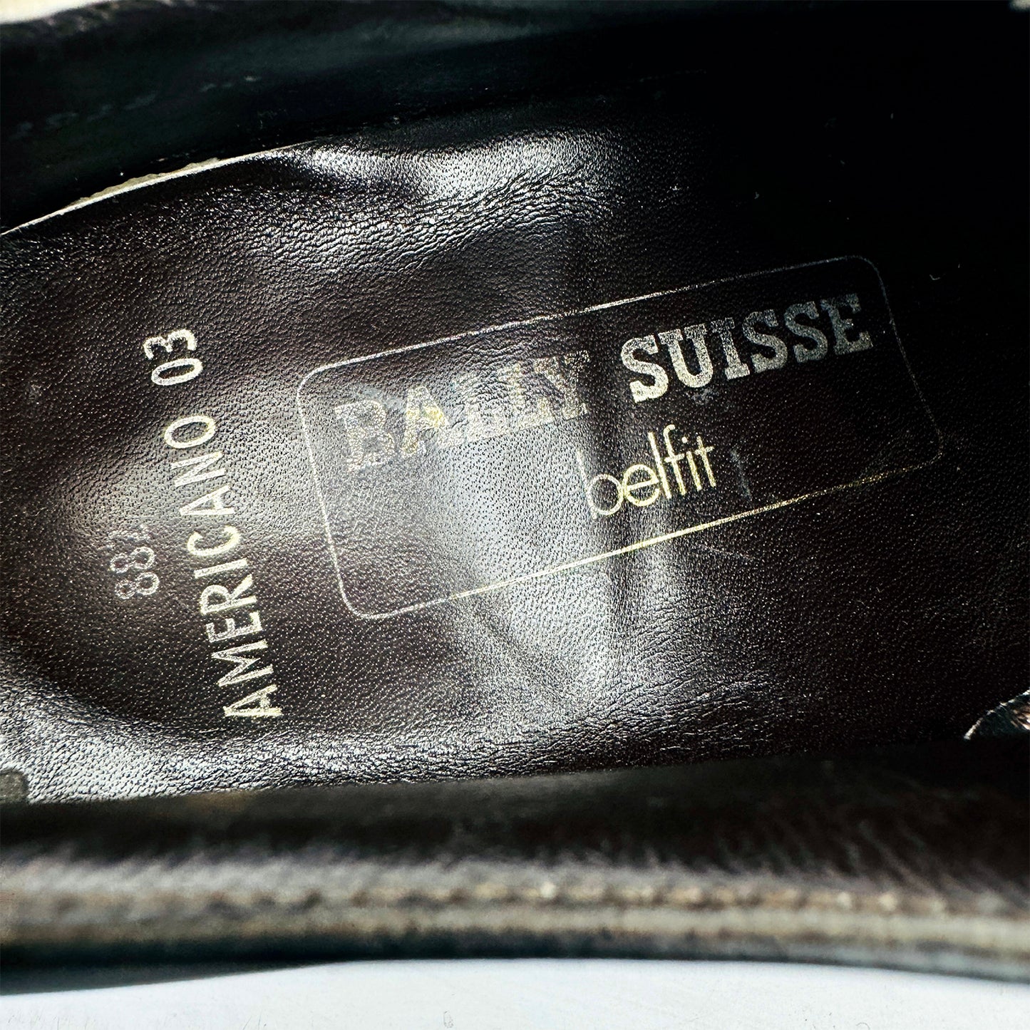 Bally Black Leather Swiss Made Derby Shoes (Size 42)