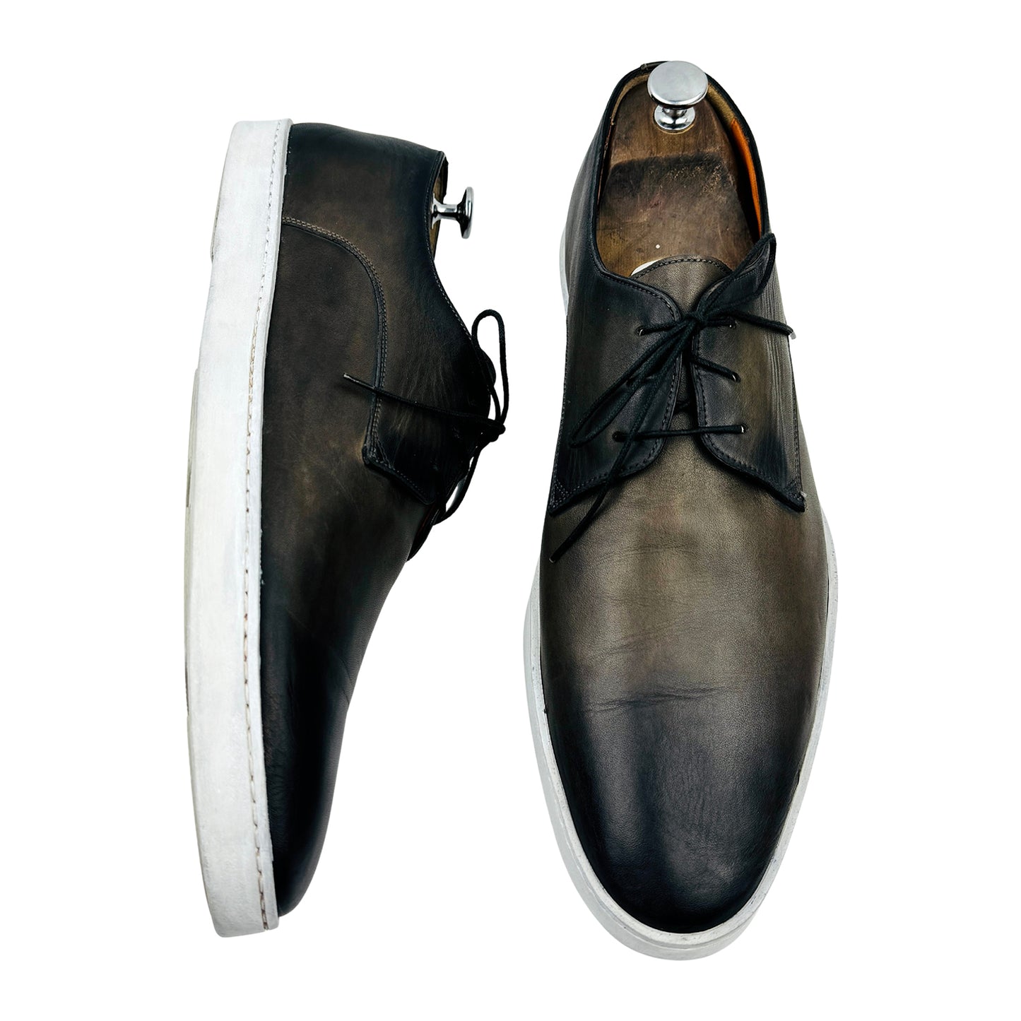 Santoni Men's Leather Derby Sneakers (Size 45.5)