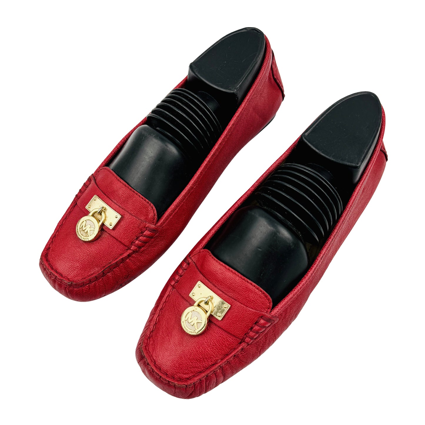 Michael Kors Hamilton Red Moccasins (Size 38)