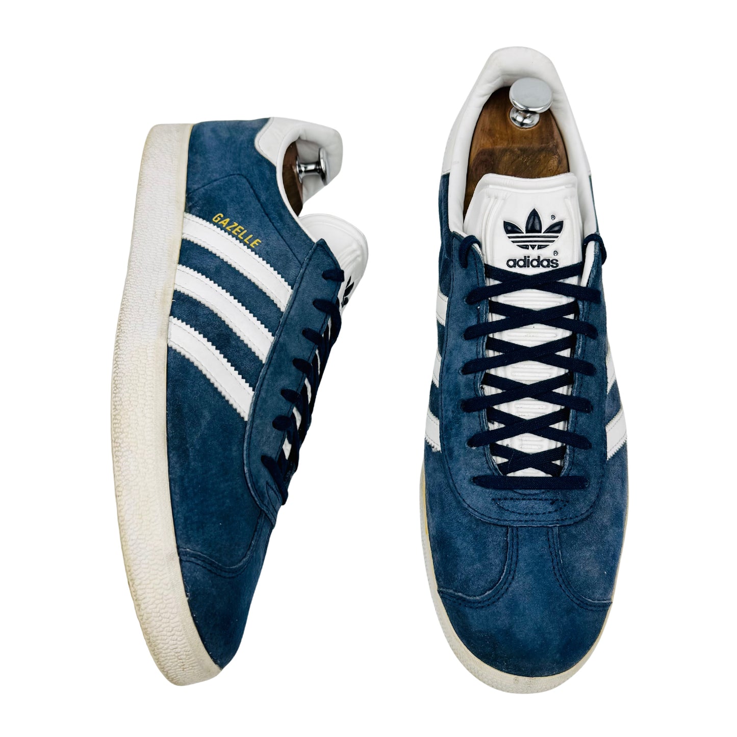 Adidas Gazelle Navy White Sneakers (Size 46) - BB5478