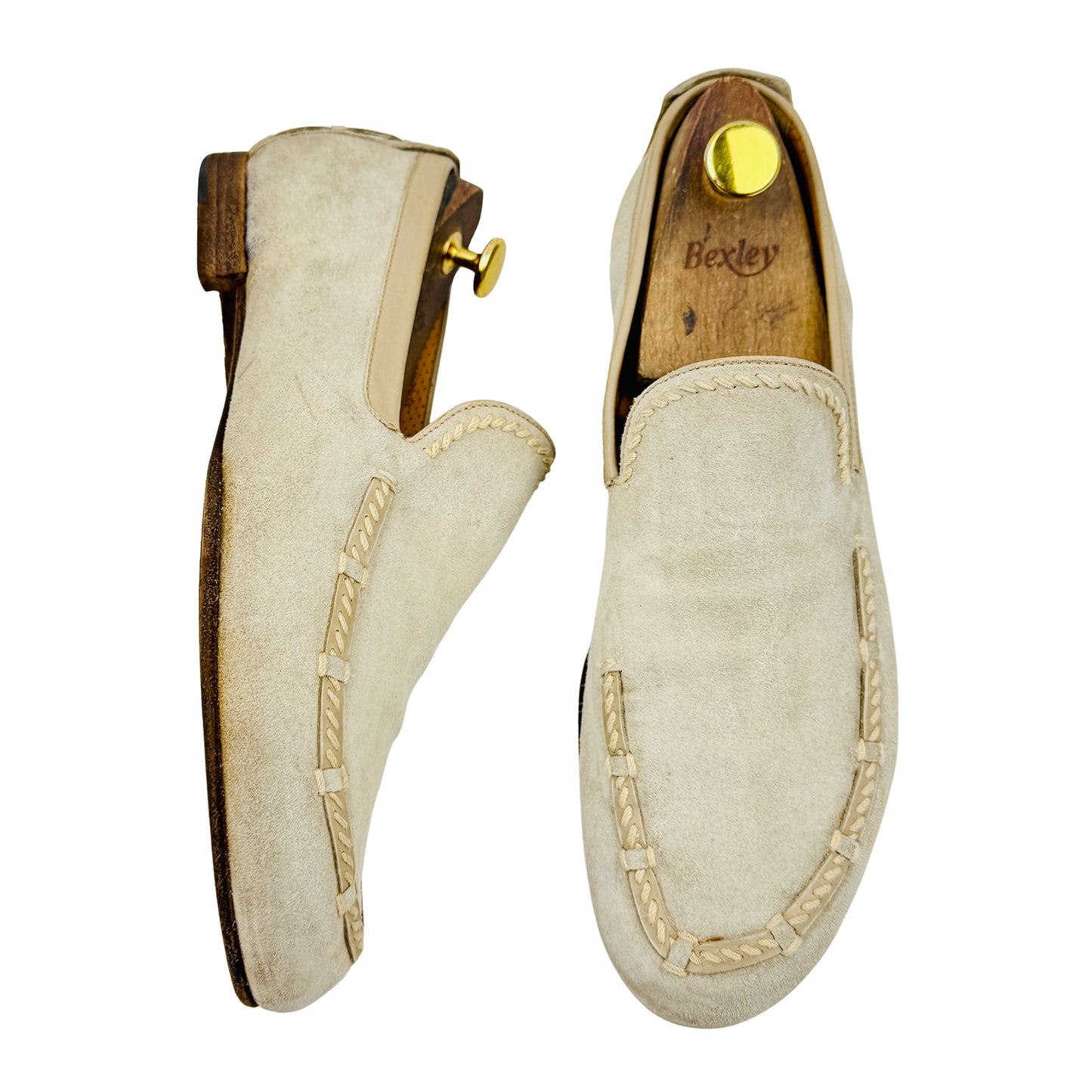 Berluti Men's Beige Suede Loafers (Size 42.5/43)
