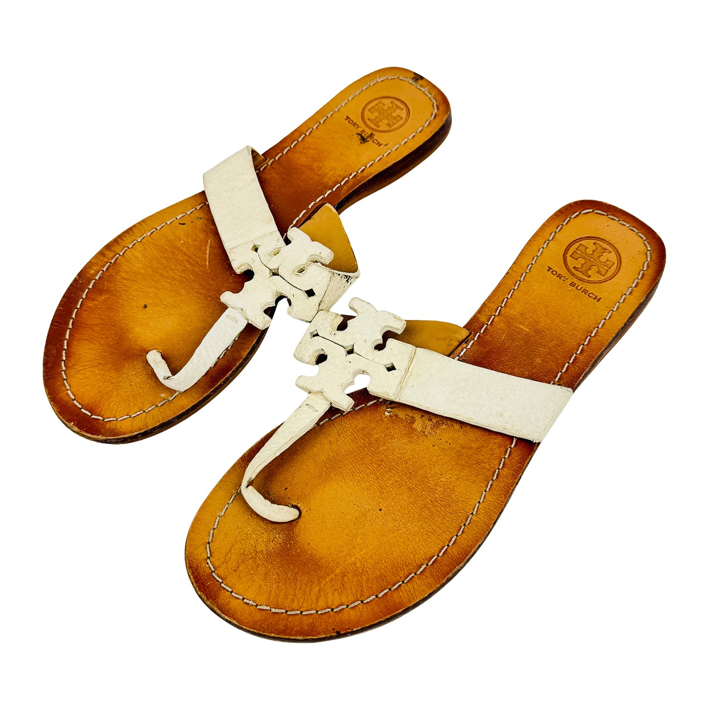 Tory Burch Women's Moore 'Ivory' Flip Flops (Size 38.5)