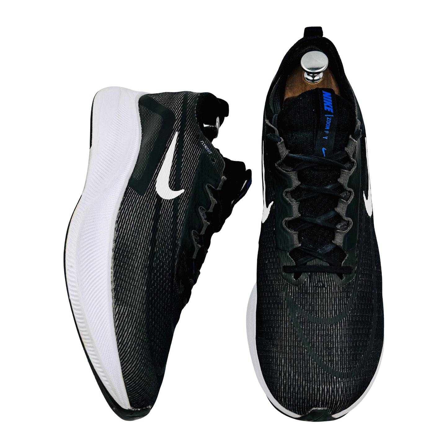 Nike Men's Zoom Fly 4 'Black White' Shoes (Size 45) - CT2392-001