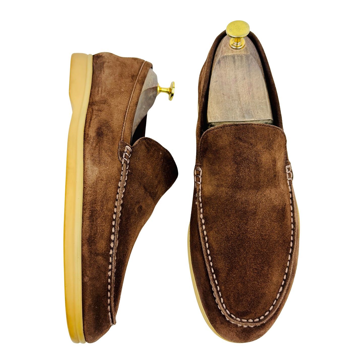 Loro Piana Summer Walk Brown Loafers (Size 43) - J56915