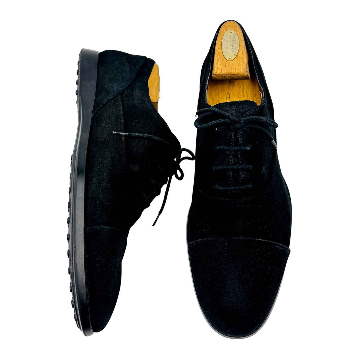 Tod's Men's Black Suede Oxford Shoes (Size 43)