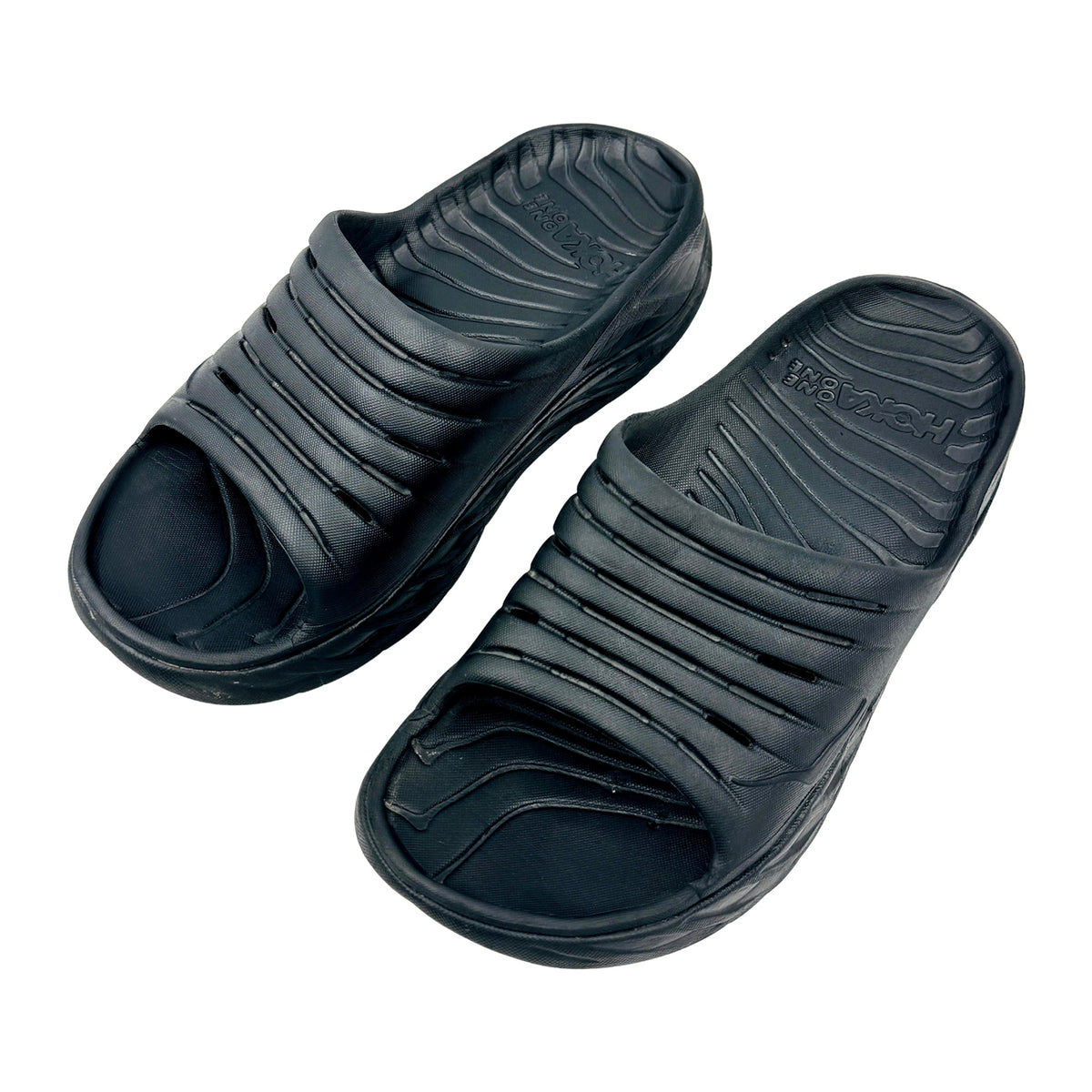 Hoka ORA Recovery Black Slides (Size 38/39) - 1099673-BBLC