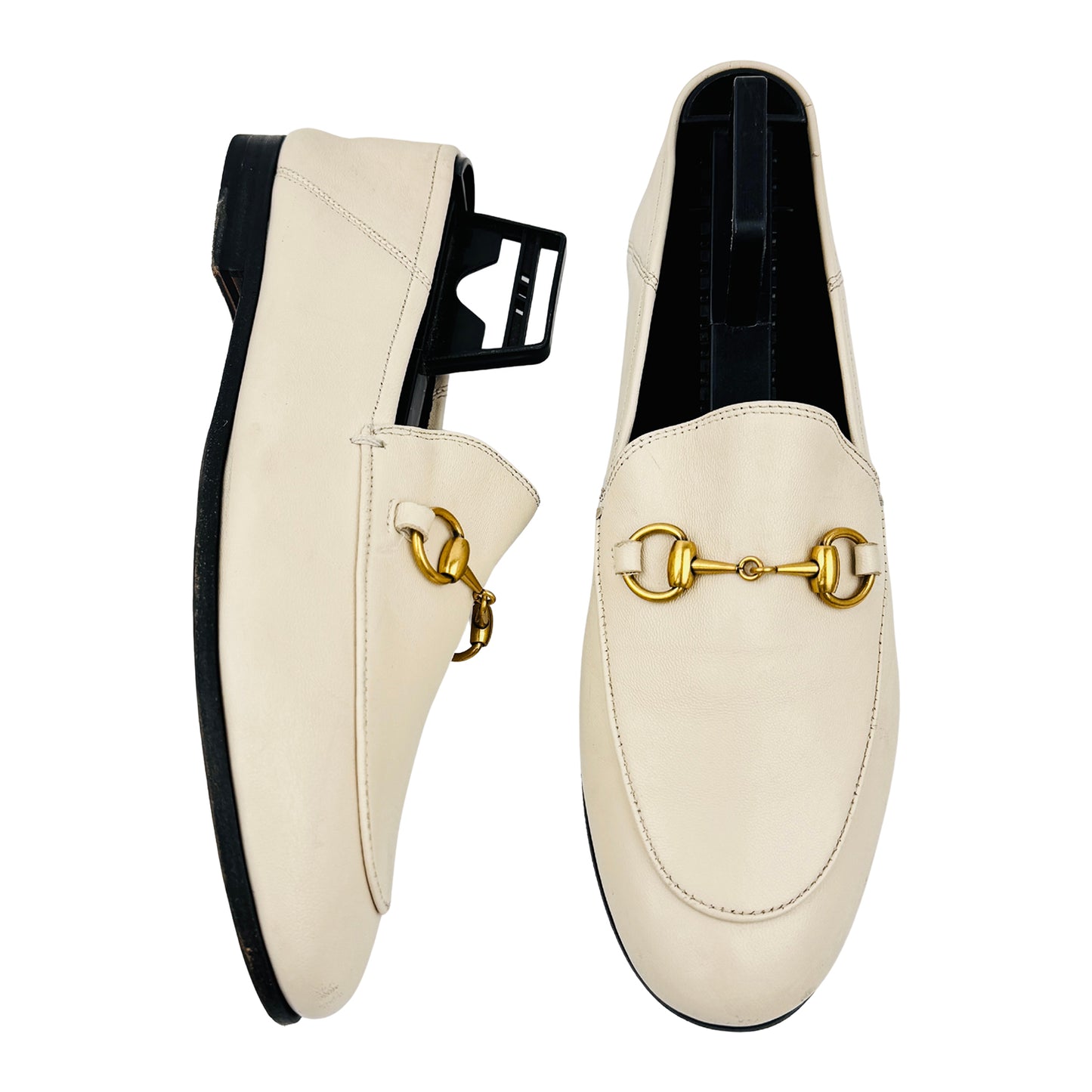 Gucci Brixton 'Mystic White' Lambskin Leather Loafers (Size 36)