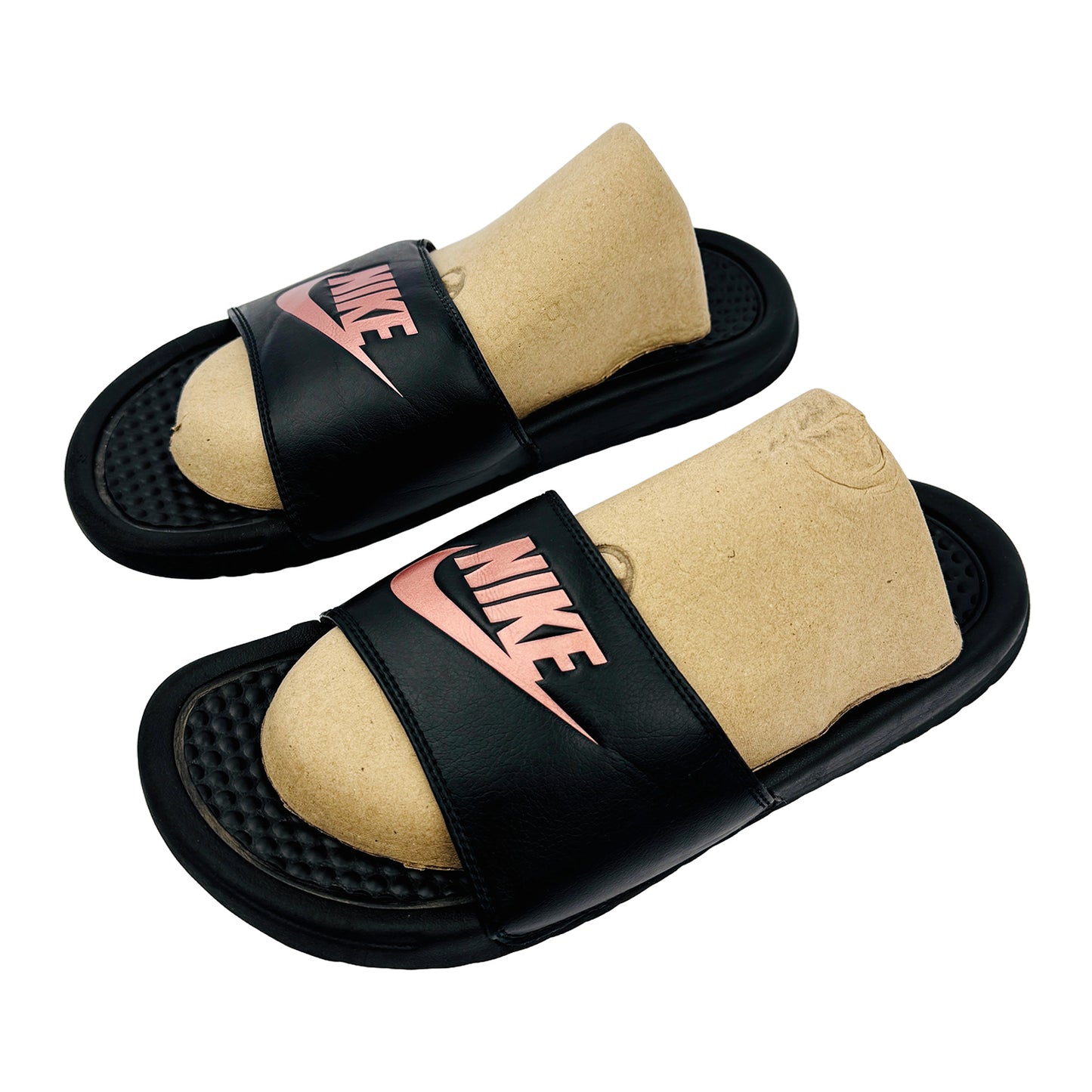 Left Side image of Nike Benassi JDI Women's Slides (Size 38/38.5) - 343881-007
