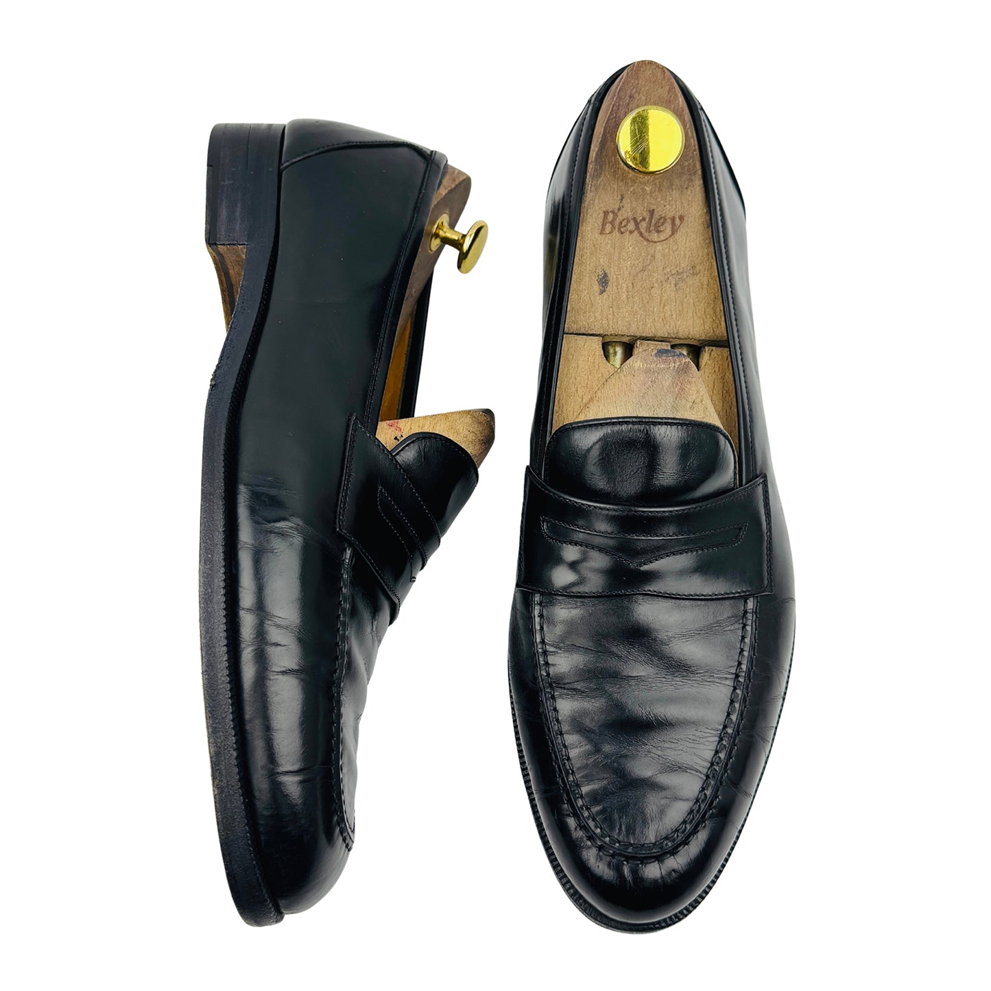 Salvatore Ferragamo Black Penny Loafers (Size 43)