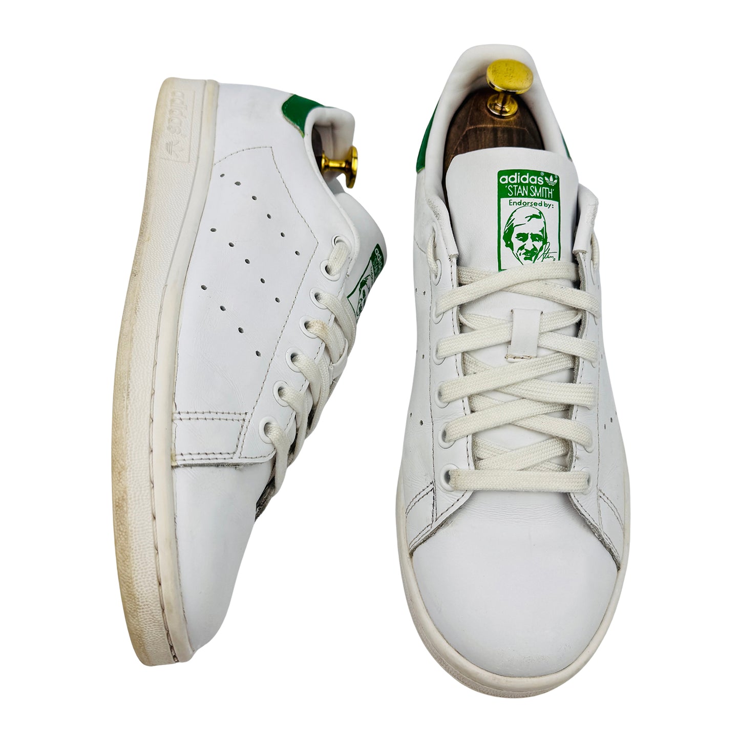 Adidas Stan Smith 'White Green' Sneakers (Size 41.5) - M20324