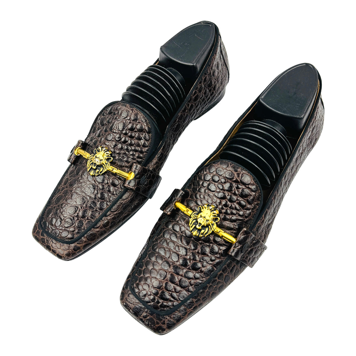 Konstantin Starke Crocodile Leather Lion Bit Loafers (Size 41)