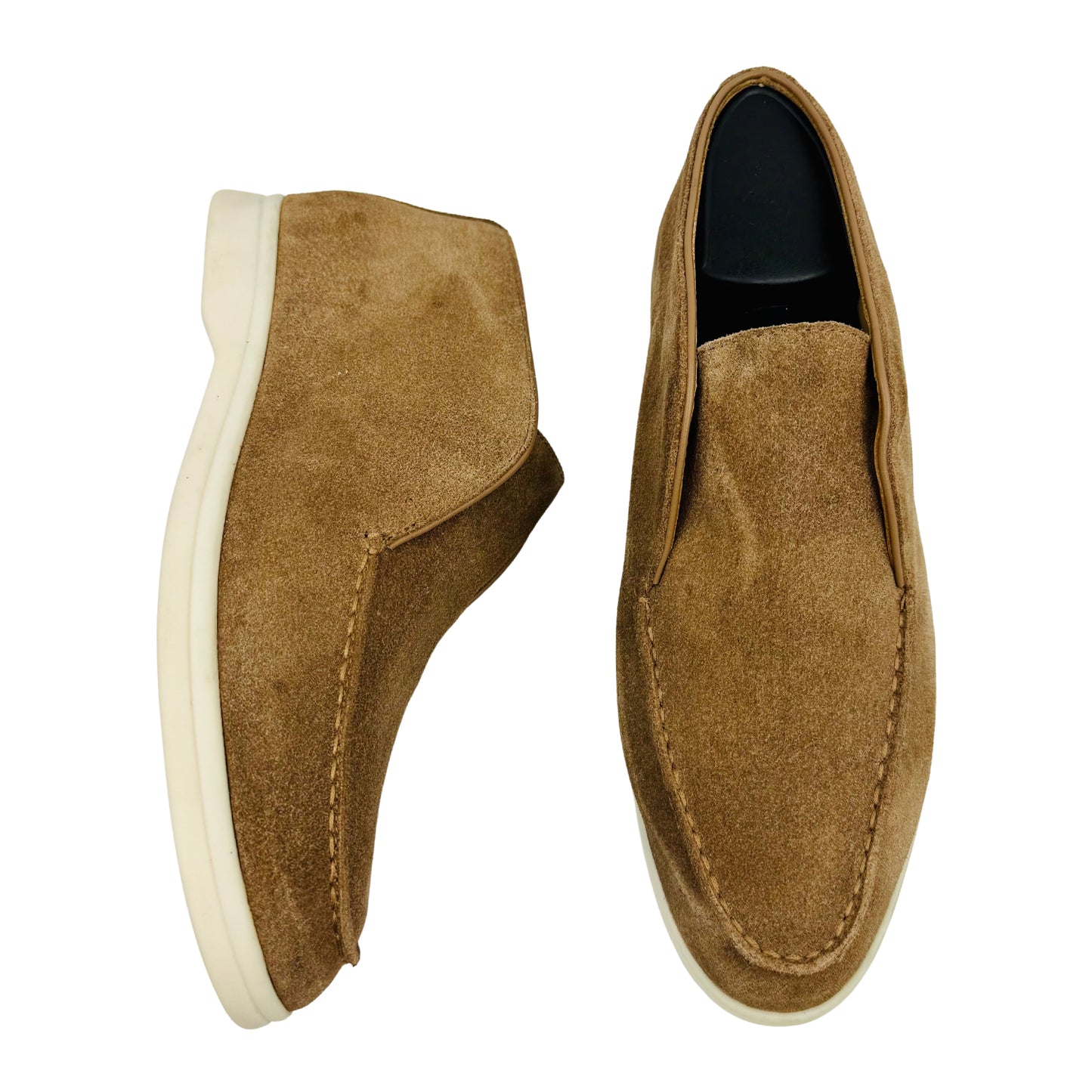 Loro Piana Open Walk Brown Suede Shoes (Size 38)