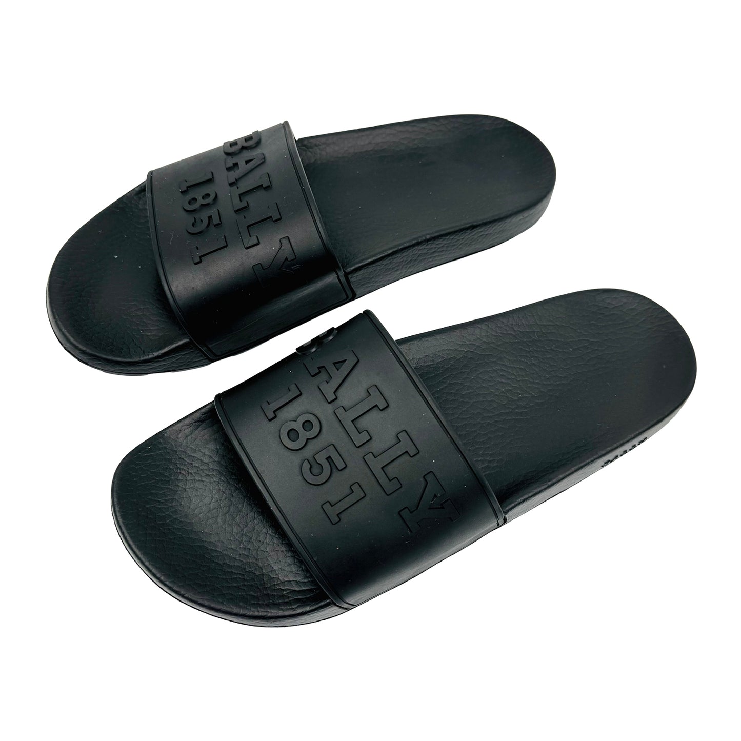 Bally Men's Slaim Black Slides (Size 44)