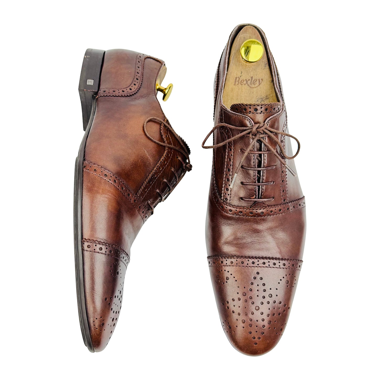 Louis Vuitton Men's Brown Leather Oxfords (Size 43.5)