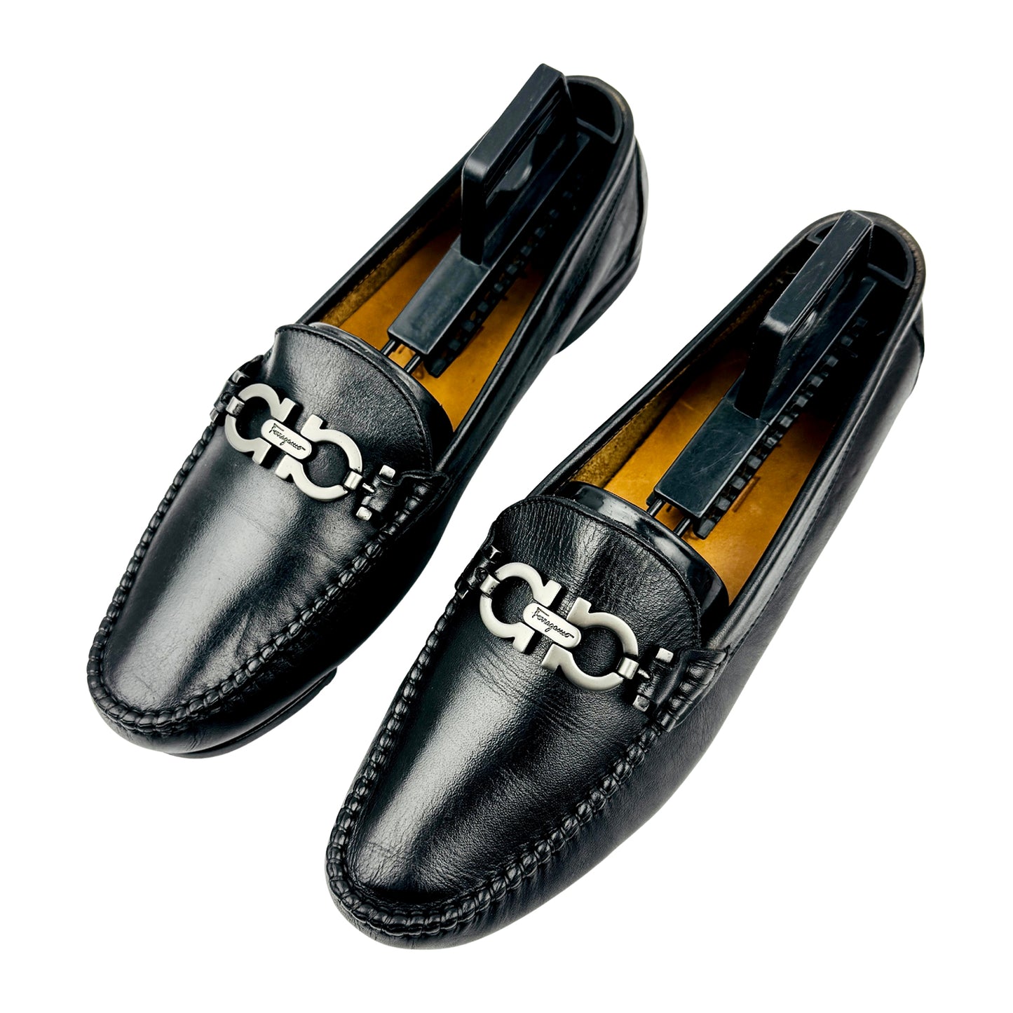 Salvatore Ferragamo Gancini Ornament Loafers (Size 36)