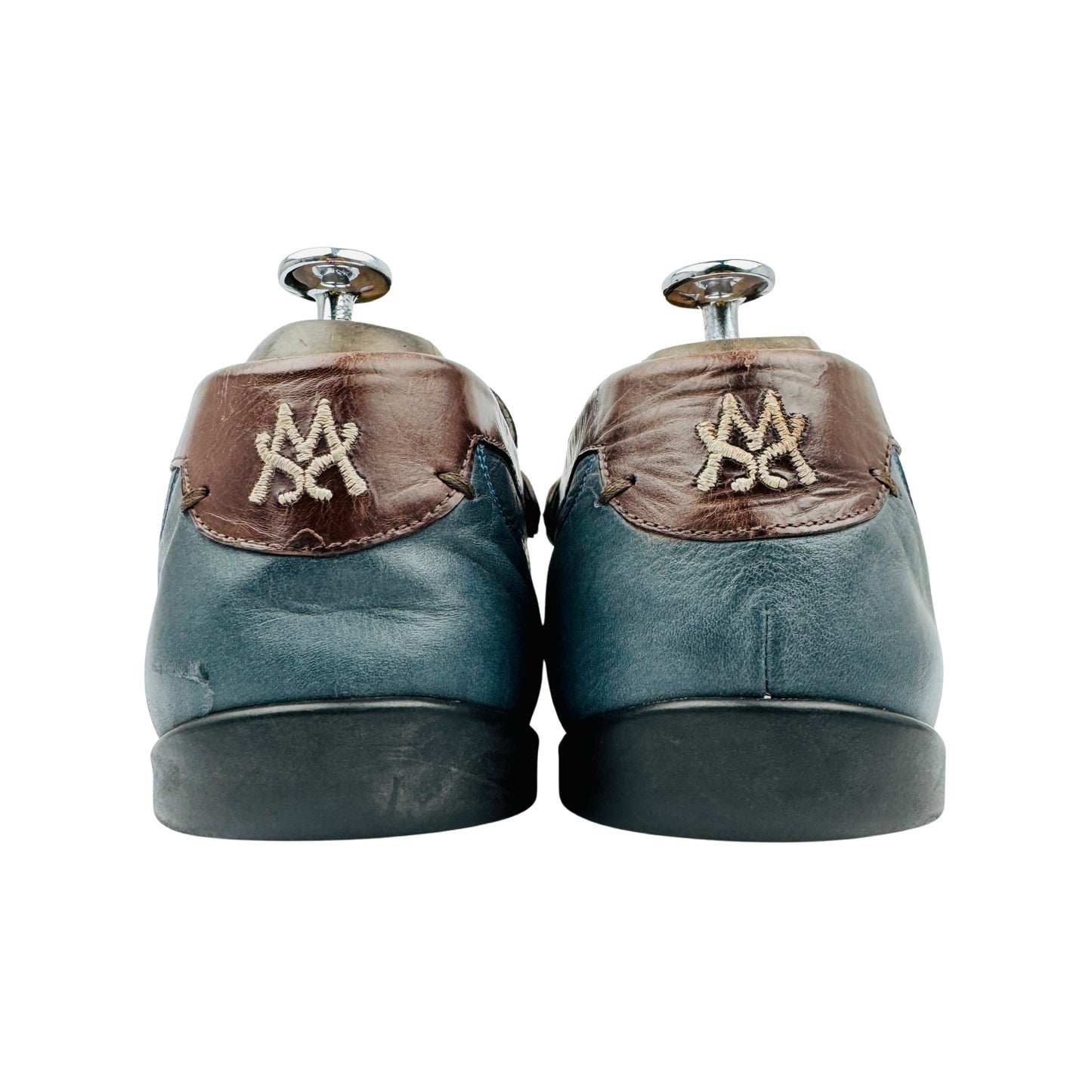 Mezlan Men's Teal Blue Loafers (Size 44/44.5)