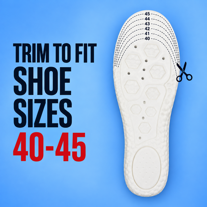 Breathable Latex Comfort Insole - White