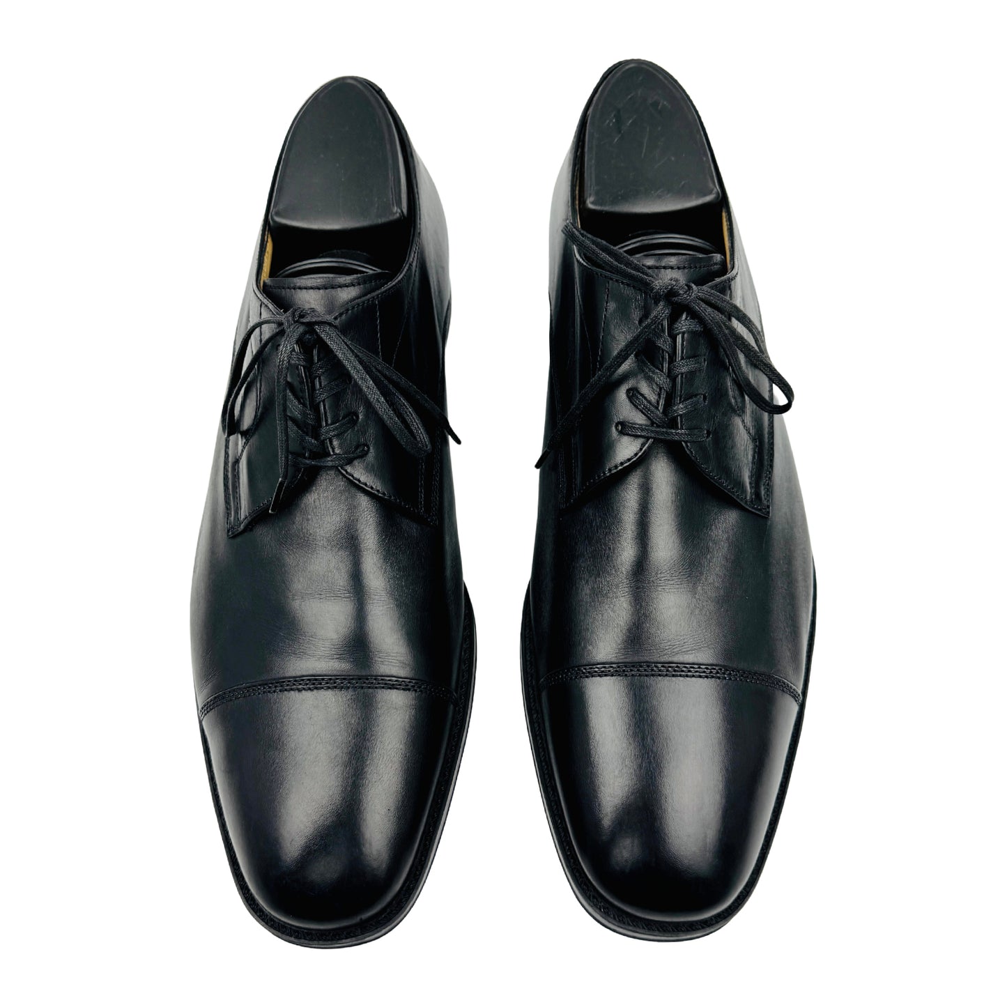 Bally Men's Black Leather Derby Shoes (Size 41)