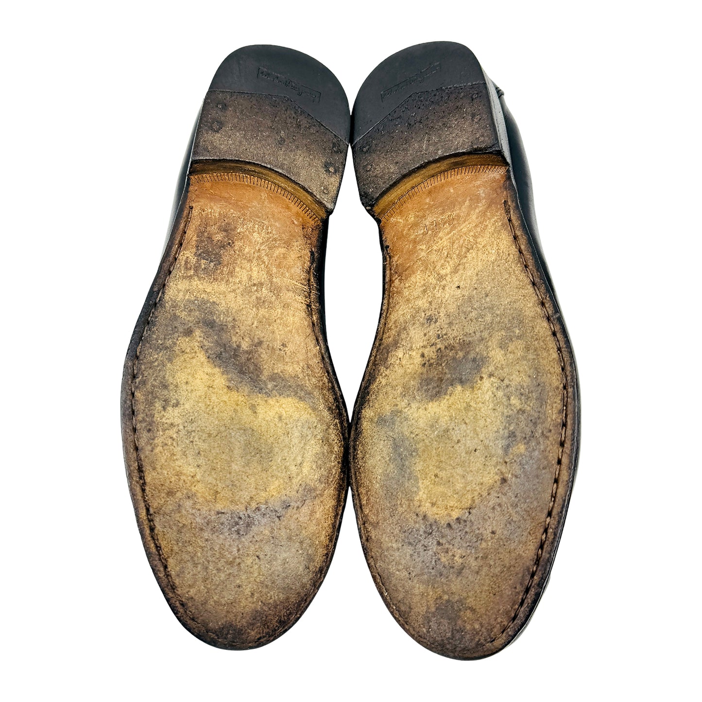 Salvatore Ferragamo Gancini Bit Leather Loafers (Size 40)