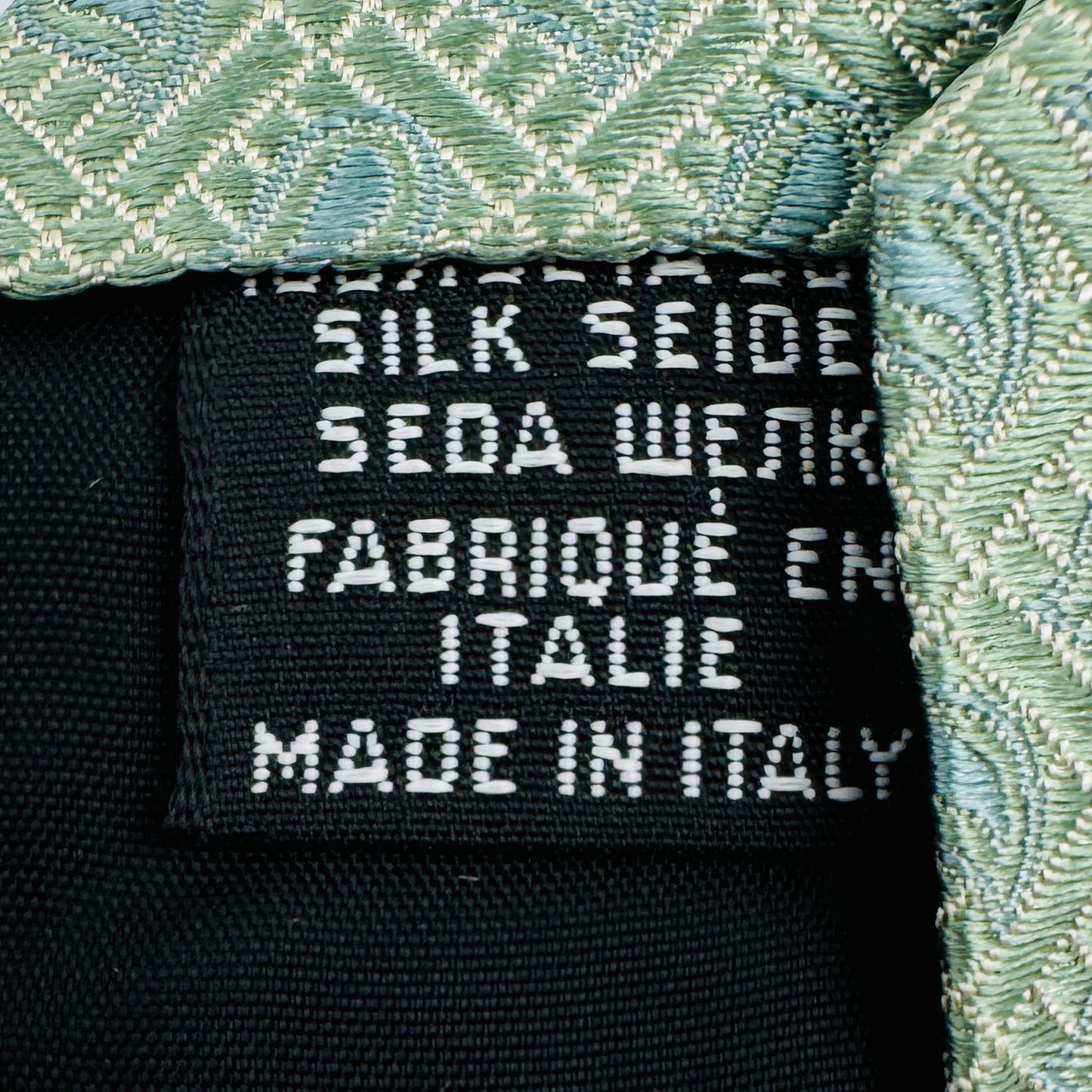 Hugo Boss Light Green 'All-Over Pattern' Tie (Size Regular)