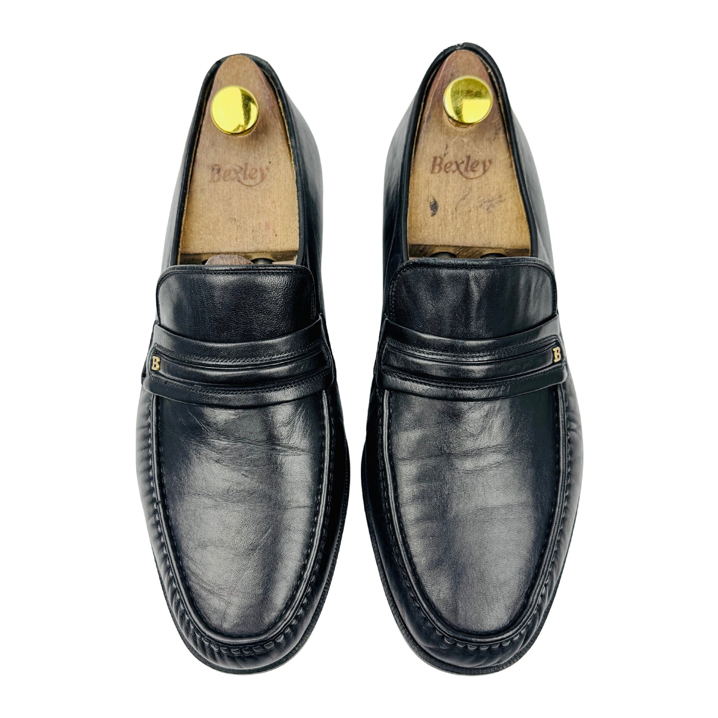 Bally Men's Black Leather Loafers (Size 42.5)