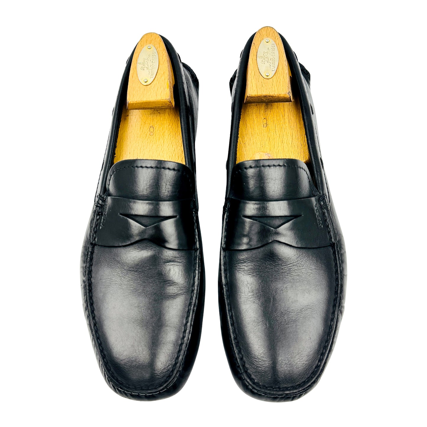 Prada Men's Black Driving Penny Loafers (Size 42/42.5)