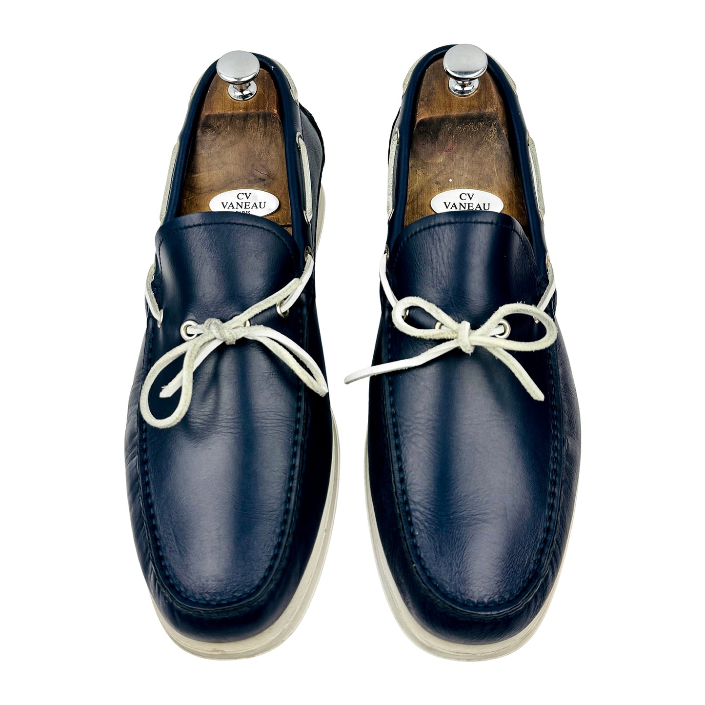 Salvatore Ferragamo Men’s Leather Boat Shoes (Size 44)