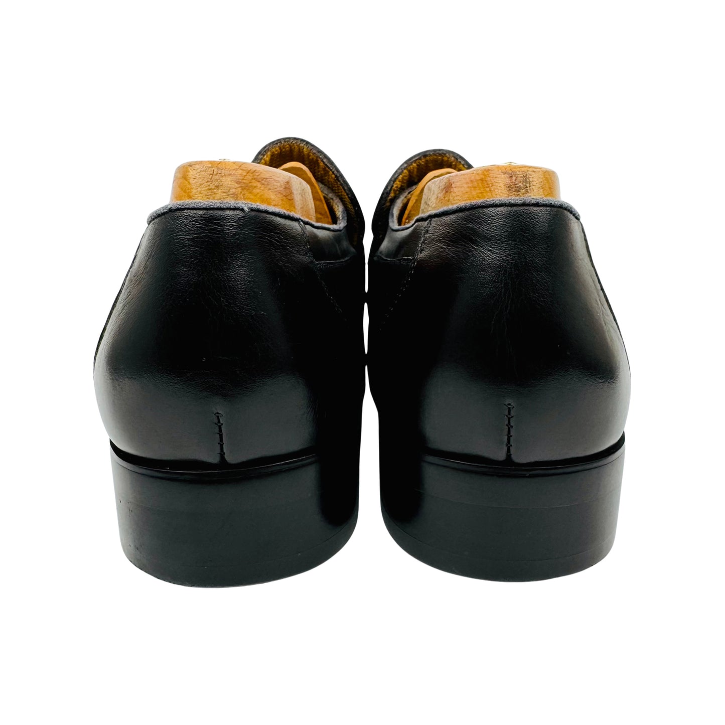Giovanni Valentino Men's Black Leather Loafers (Size 42)