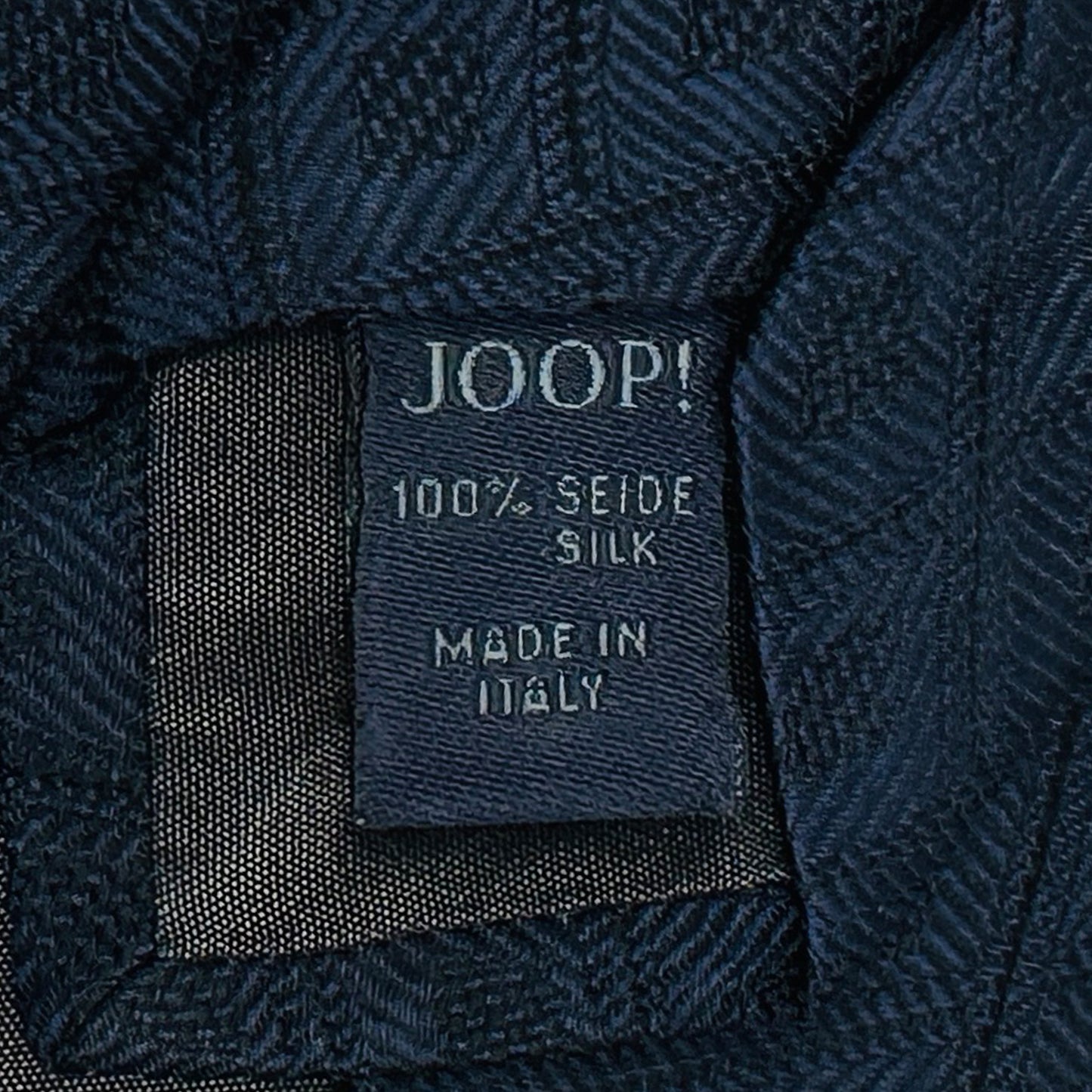 Joop Dark Navy Blue Silk Italian Tie (Size Regular)