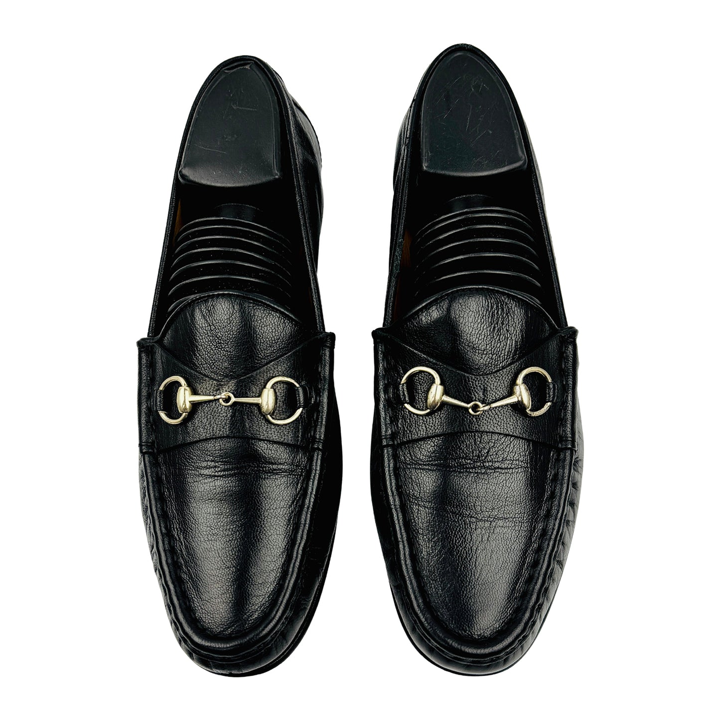 Gucci Black Leather Horsebit Loafers (Size 40/40.5)