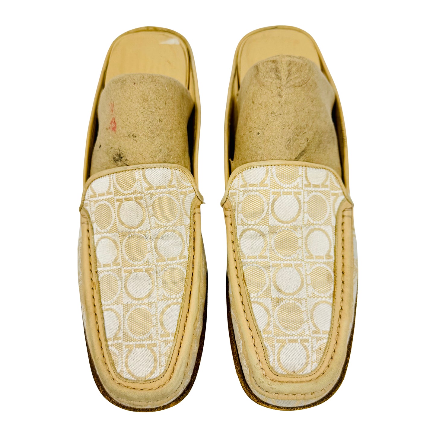 Salvatore Ferragamo Signature 'Ivory' Mules (Size 38.5/39)