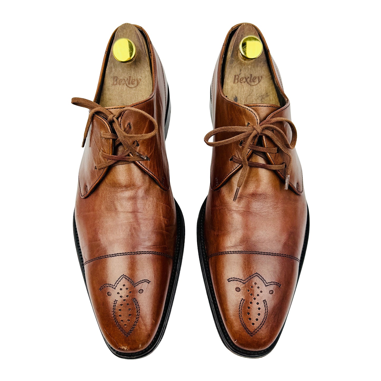 Hugo Boss Men's Brown Leather Derby Shoes (Size 43/43.5)