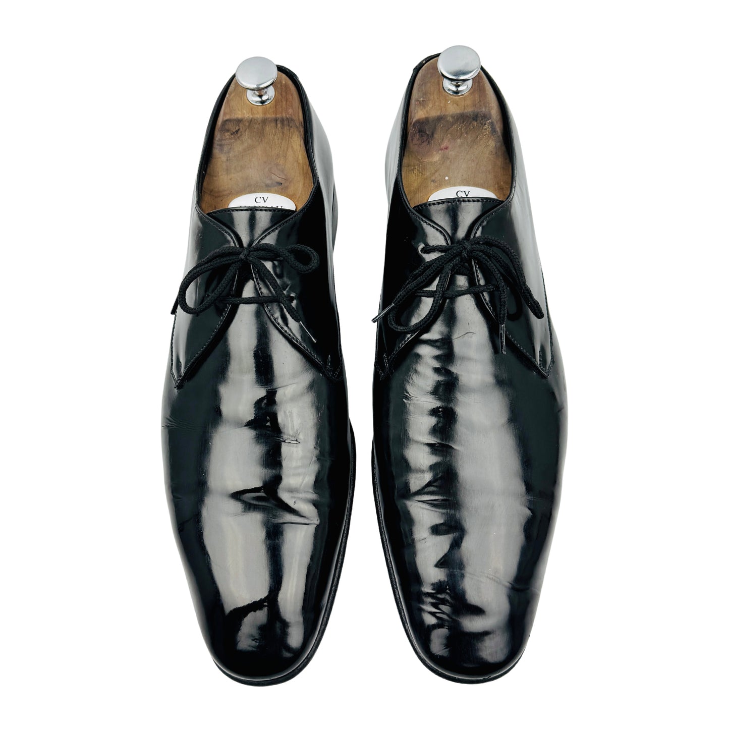 Salvatore Ferragamo Black Derby Shoes (Size 45/45.5)