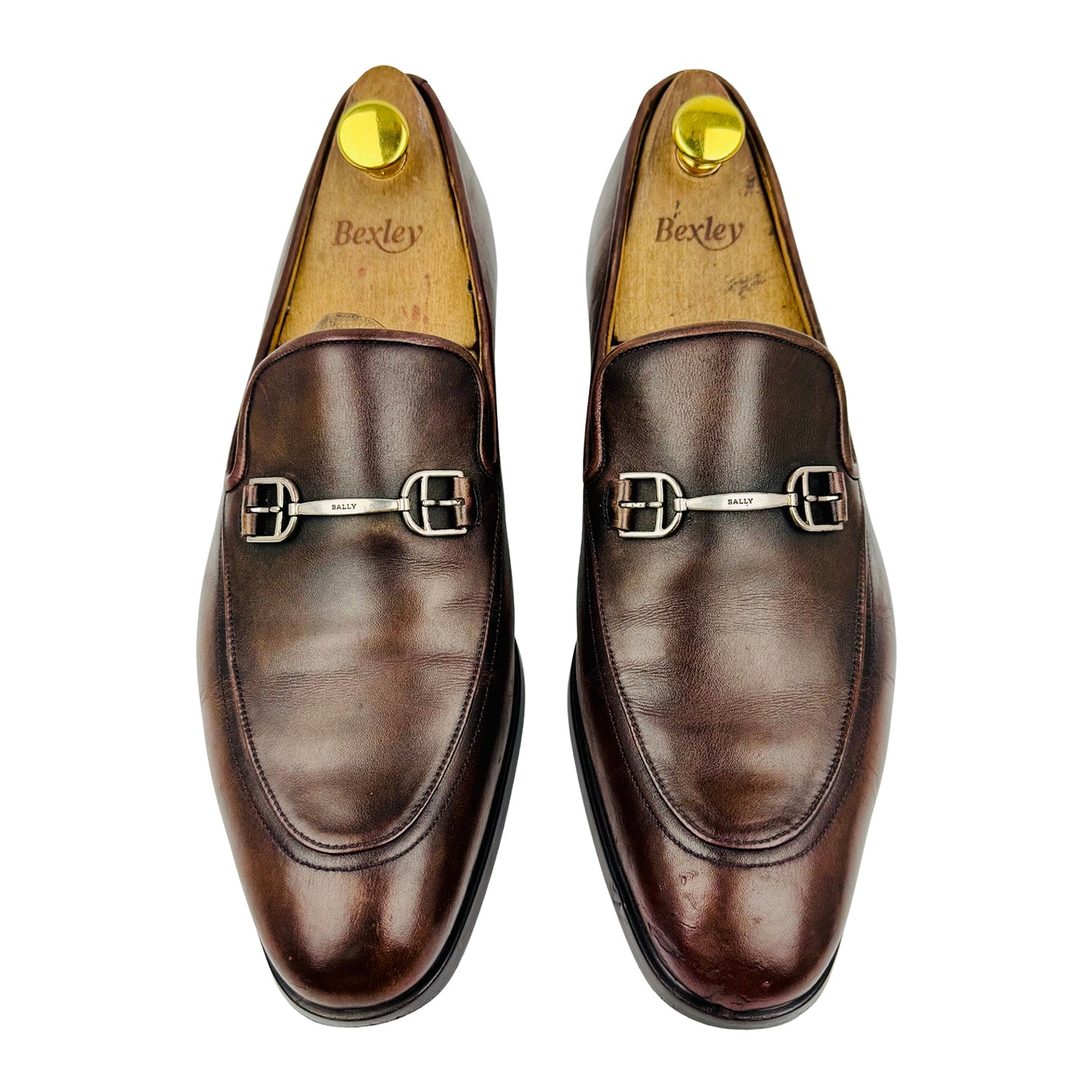 Bally Men's Brown Leather Loafers (Size 42)