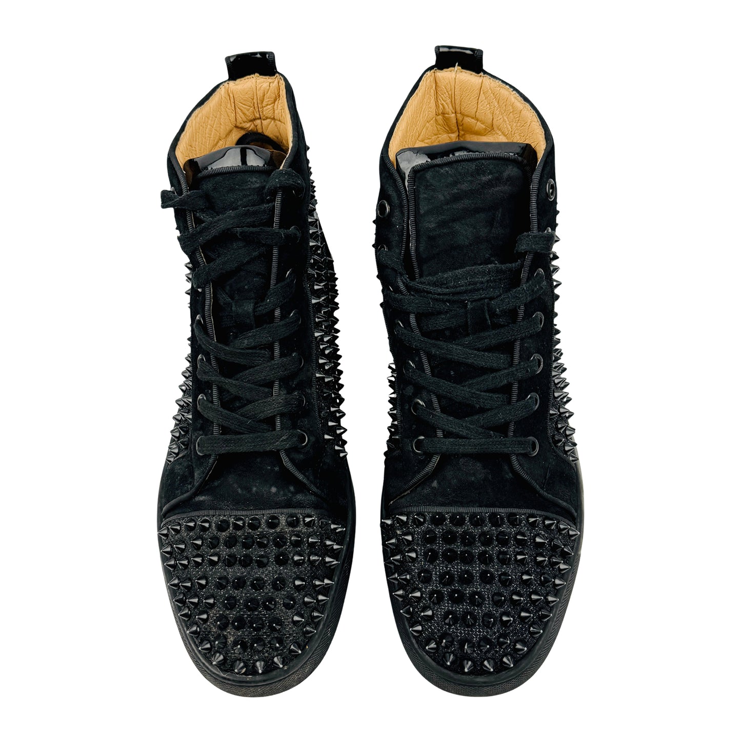 Christian Louboutin Louis Spike Black Sneakers (Size 42.5)