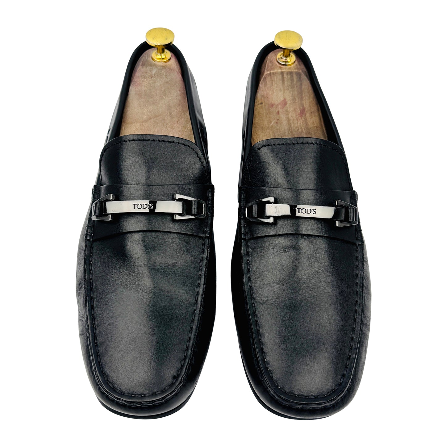 Tod's Black Leather Gommino Driving Loafers (Size 42/42.5)